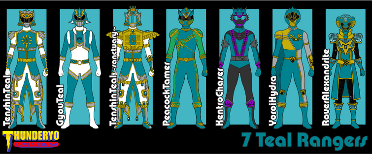 Teal Rangers - THUNDERYO SUPER SENTAI by thunderyo on DeviantArt