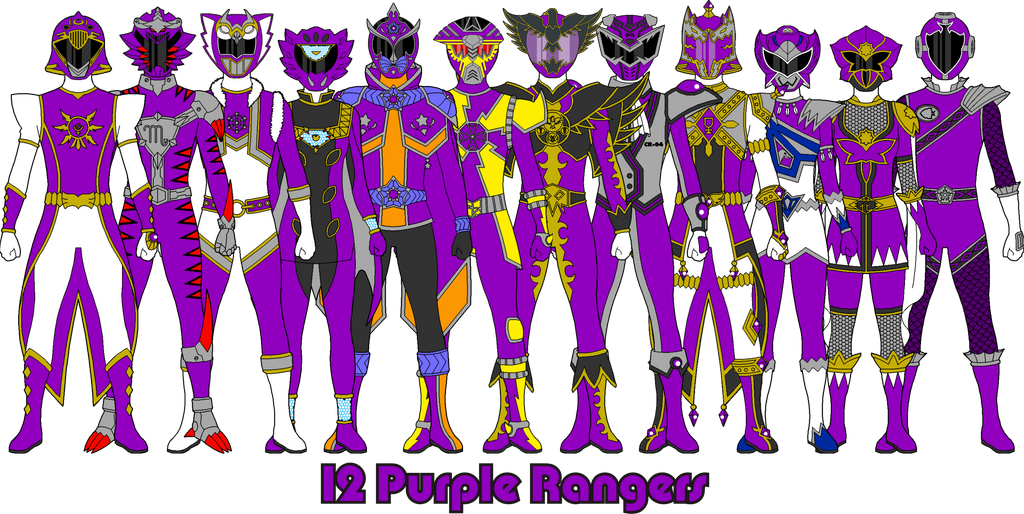 Purple Rangers - THUNDERYO SUPER SENTAI by thunderyo on DeviantArt
