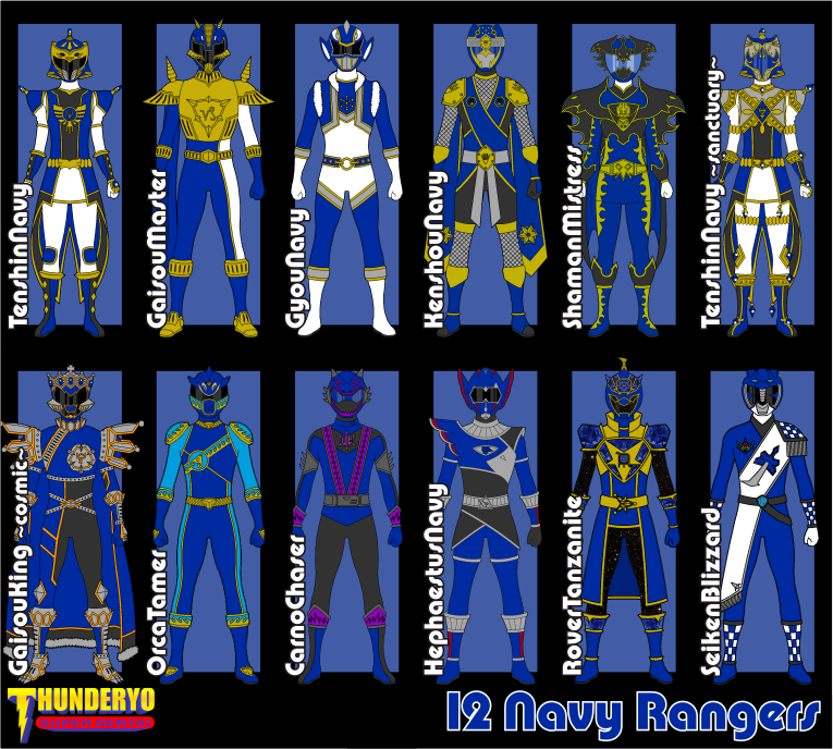 Navy Rangers - THUNDERYO SUPER SENTAI by thunderyo on DeviantArt