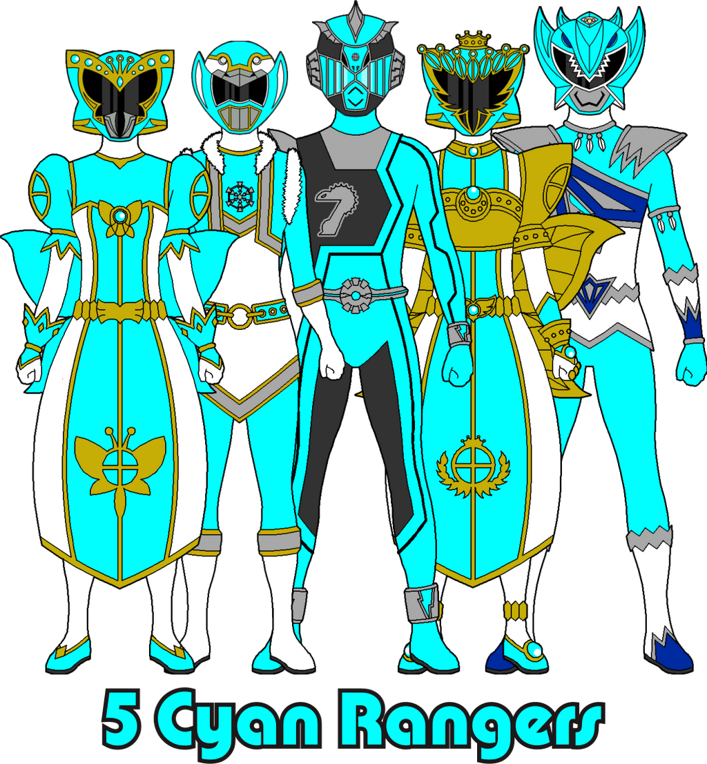 Cyan Rangers - THUNDERYO SUPER SENTAI by thunderyo on DeviantArt