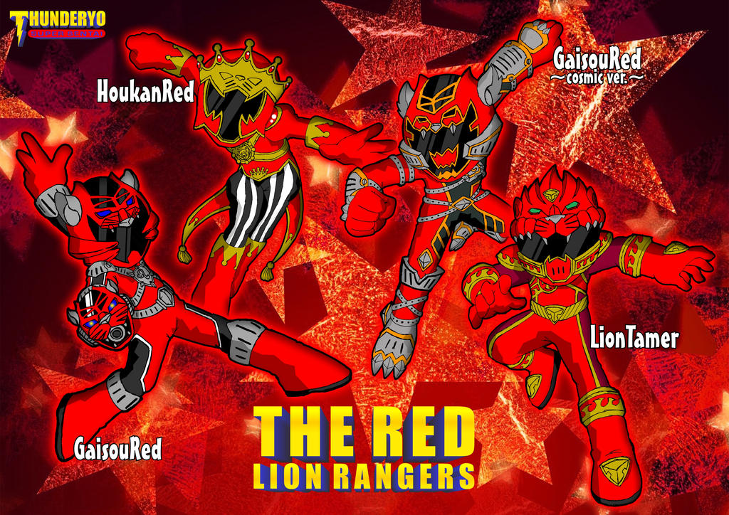 Red Rpm Ranger Lion THE RED LION RANGERS chibi ver. by thunderyo on DeviantArt