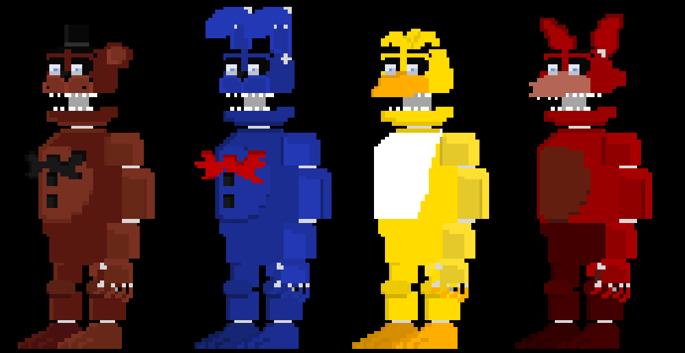 Pixilart - FNaF 5 Stylized Sprites uploaded by crazycreeper529