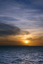 sunset Isle of Wight ferry