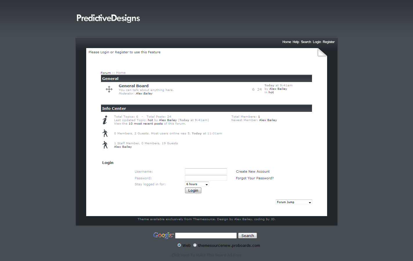 PredictiveDesigns ForumConcept