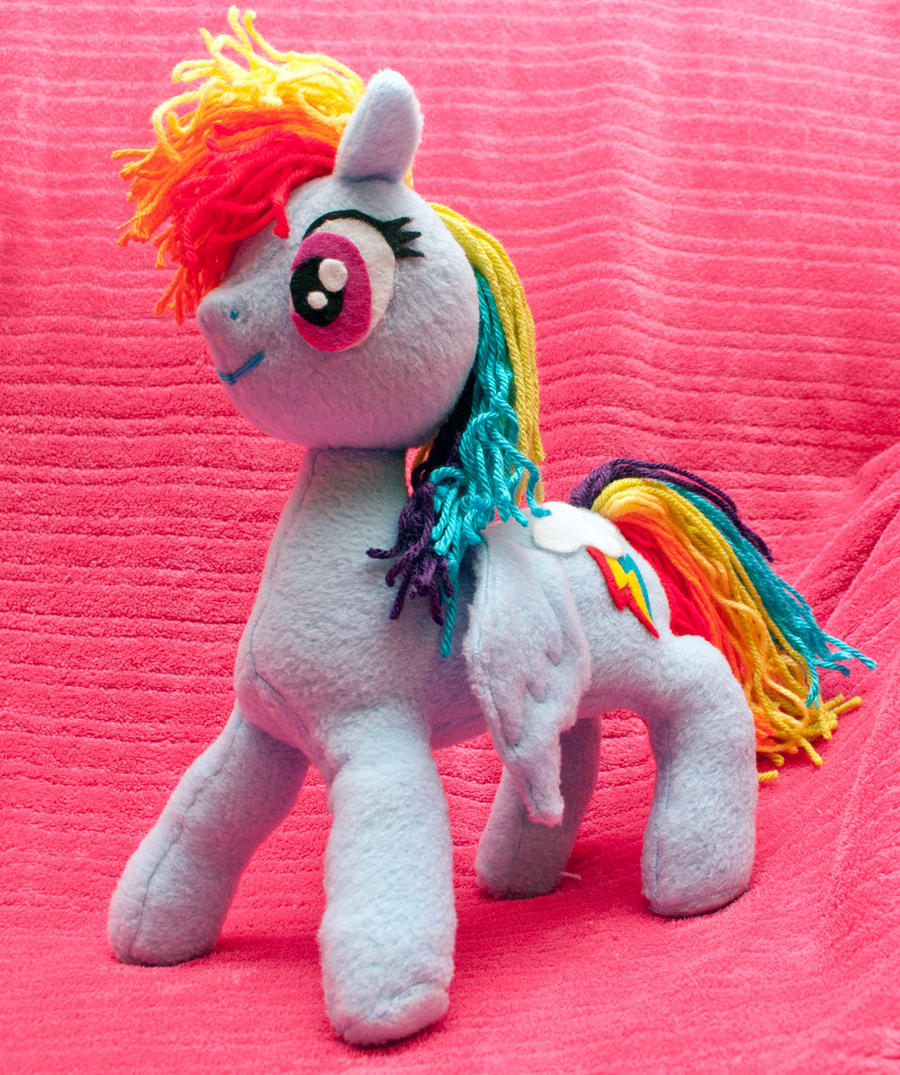 My Little Pony Rainbow Dash Plush by greensprout on DeviantArt