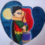 Robin and Starfire Heart