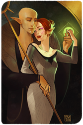 [TAROT CARD] Velahari Lavellan x Solas