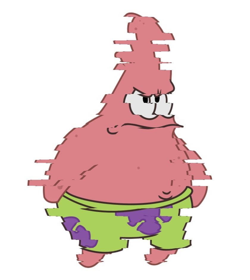 Glitch Patrick Star (Angry) by jesus0385 on DeviantArt