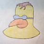 Tubby Birdhead With Four Strands Of Curls