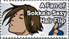 Sokka's Sexy Hair Flip Stamp