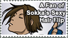Sokka's Sexy Hair Flip Stamp by ChibiAngel86
