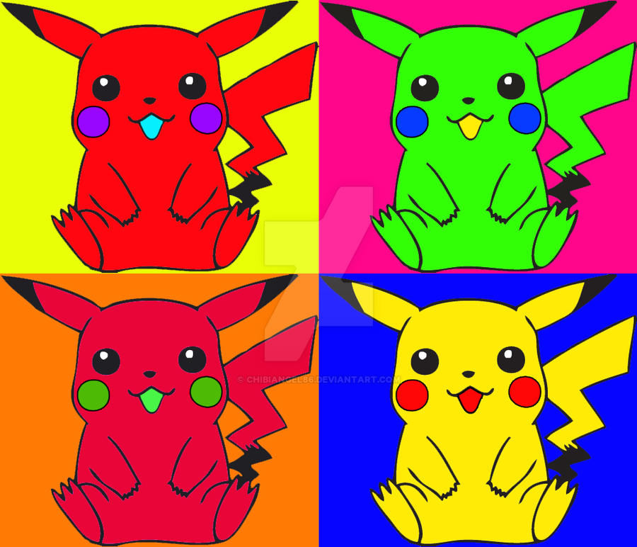 Pokemon Pop Art by ChibiAngel86 on DeviantArt