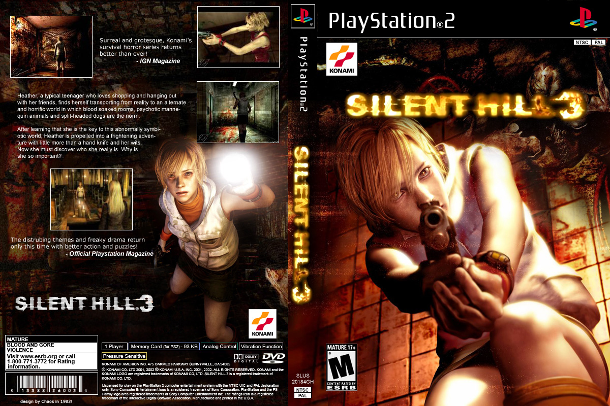 Silent Hill 3 Custom Cover