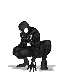 Spiderman black costume