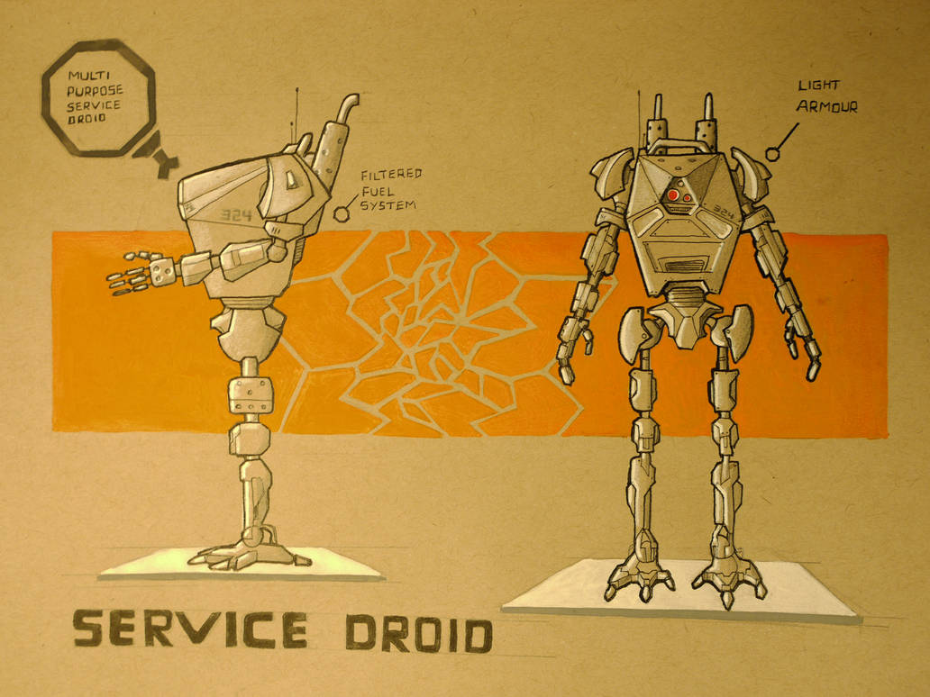 Service Droid Multi Purpose Service Droid by FlamingNinja058 on DeviantArt