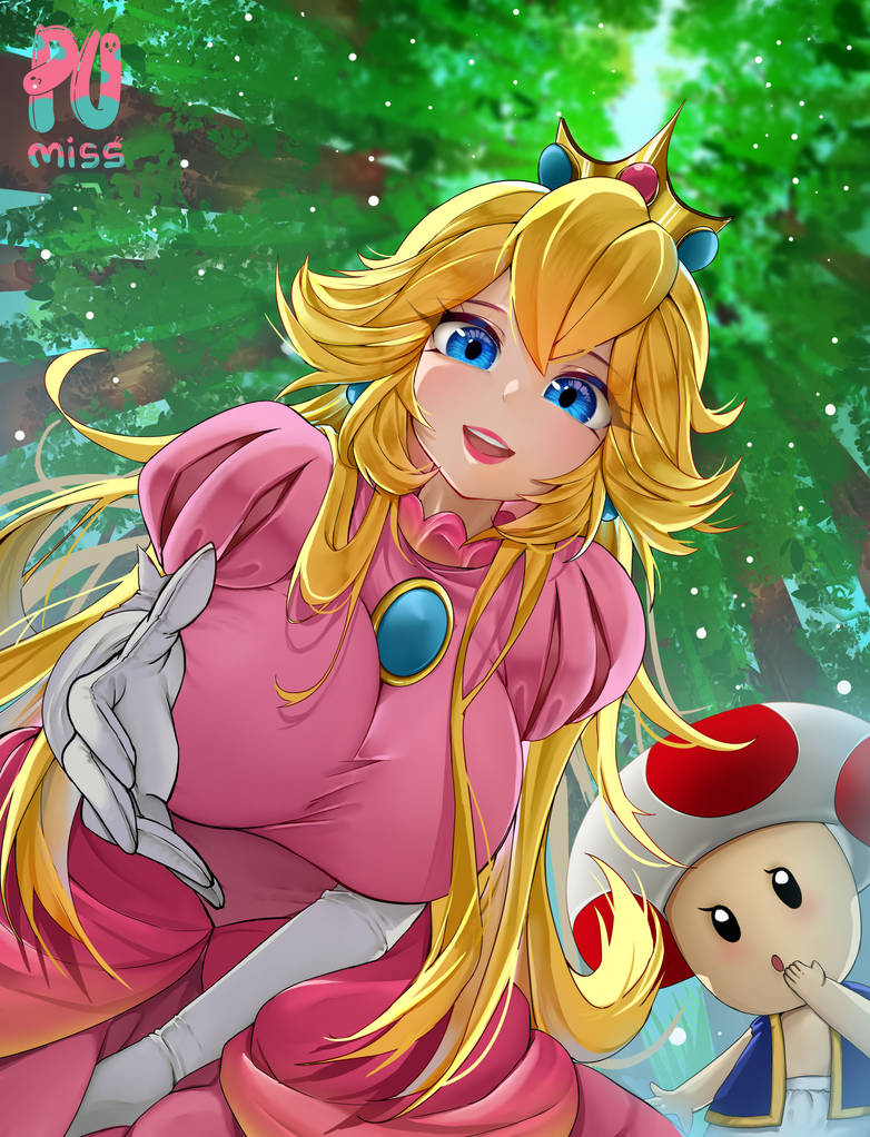 Fan art Princess Peach From the Mario games by PumissArt on DeviantArt(02)
