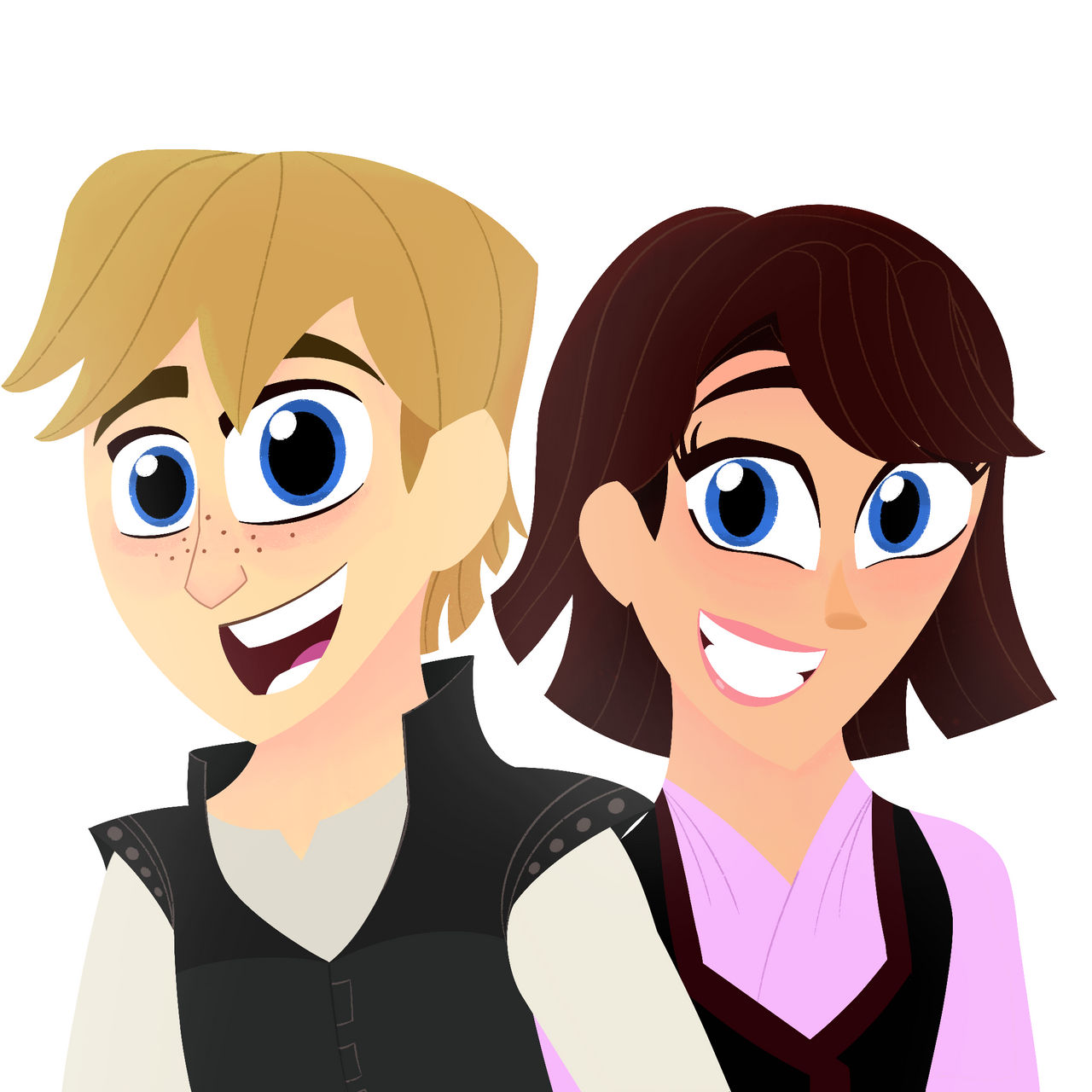 Rapunzel and Eugene Fan Kids