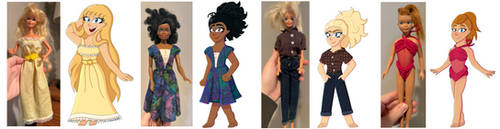 Redrawing My Grandma's Old Barbie Dolls