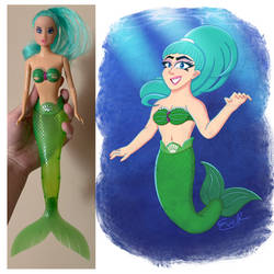 Mermaid Doll Redraw