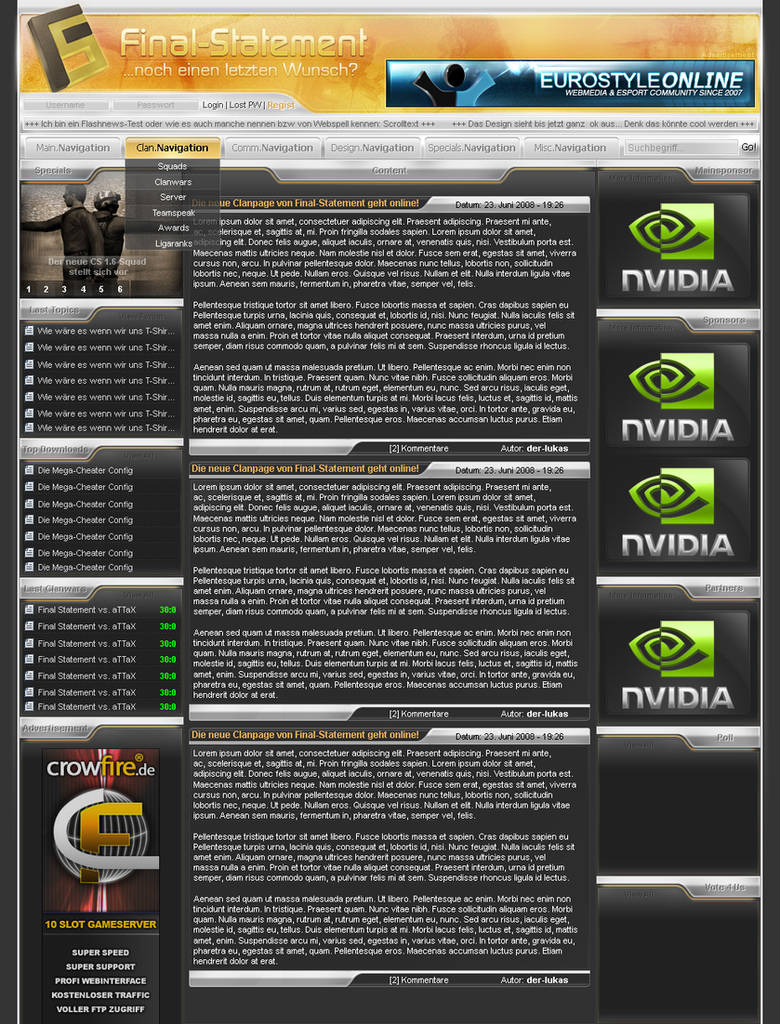 Final Statement Design Final-Statement - Screendesign by der-lukas on DeviantArt