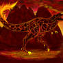 Fire Elemental Tyrannosaurus (Thermotyrannus)