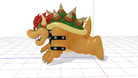 Bowser Doing Push-Ups