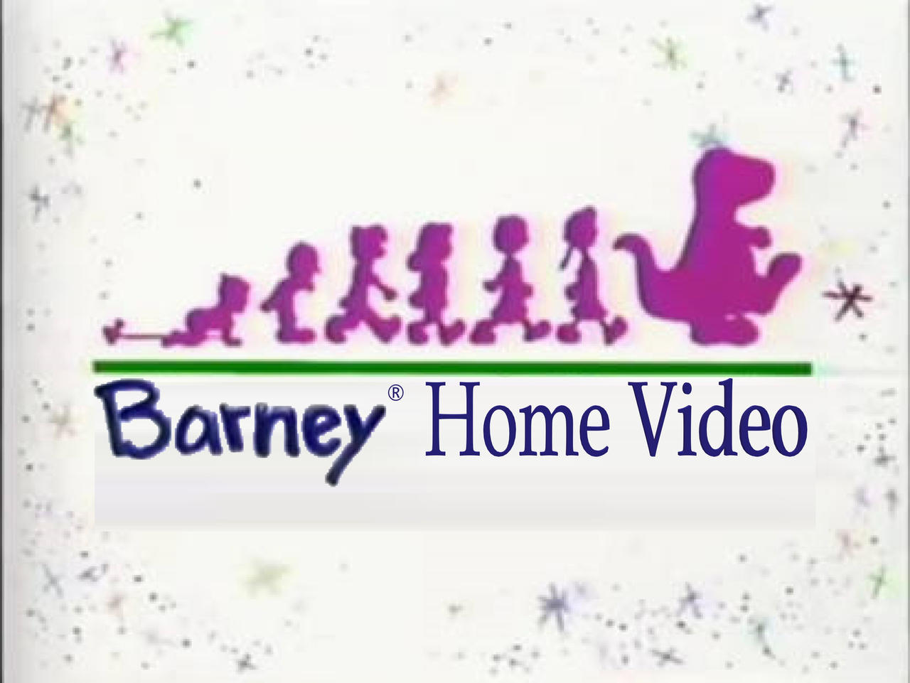 Barney Home Video Logo 1992 Warner Home Video Audiovisual Identity