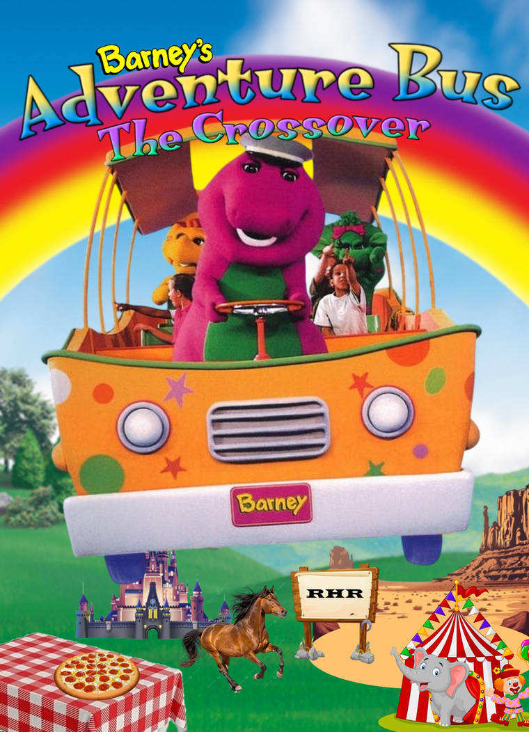 Barney s Adventure Bus The Crossover Poster By Theimaginationtrain On barney-s-adventure-bus-the-crossover-poster-by-theimaginationtrain-on