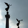 statue sillouette stock