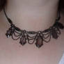 gothic quartz choker stock