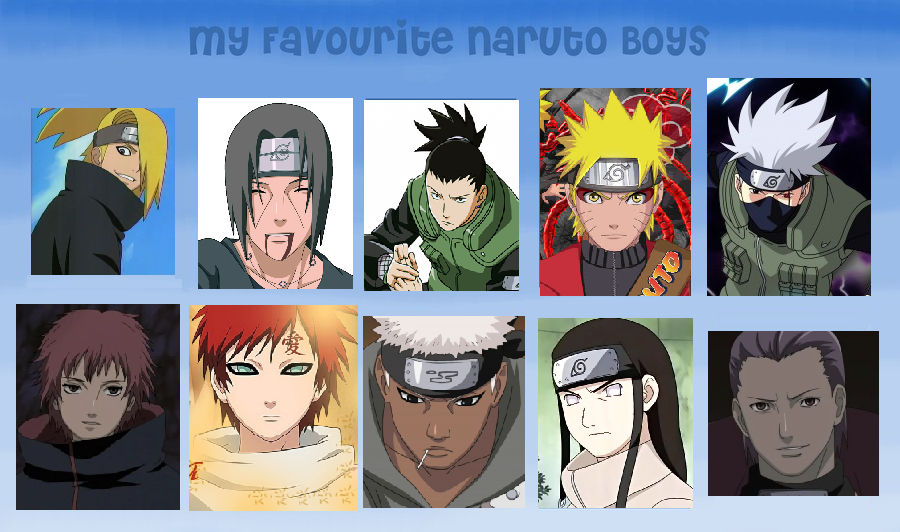 My Favorite Naruto Boys by grlybrainiac on DeviantArt