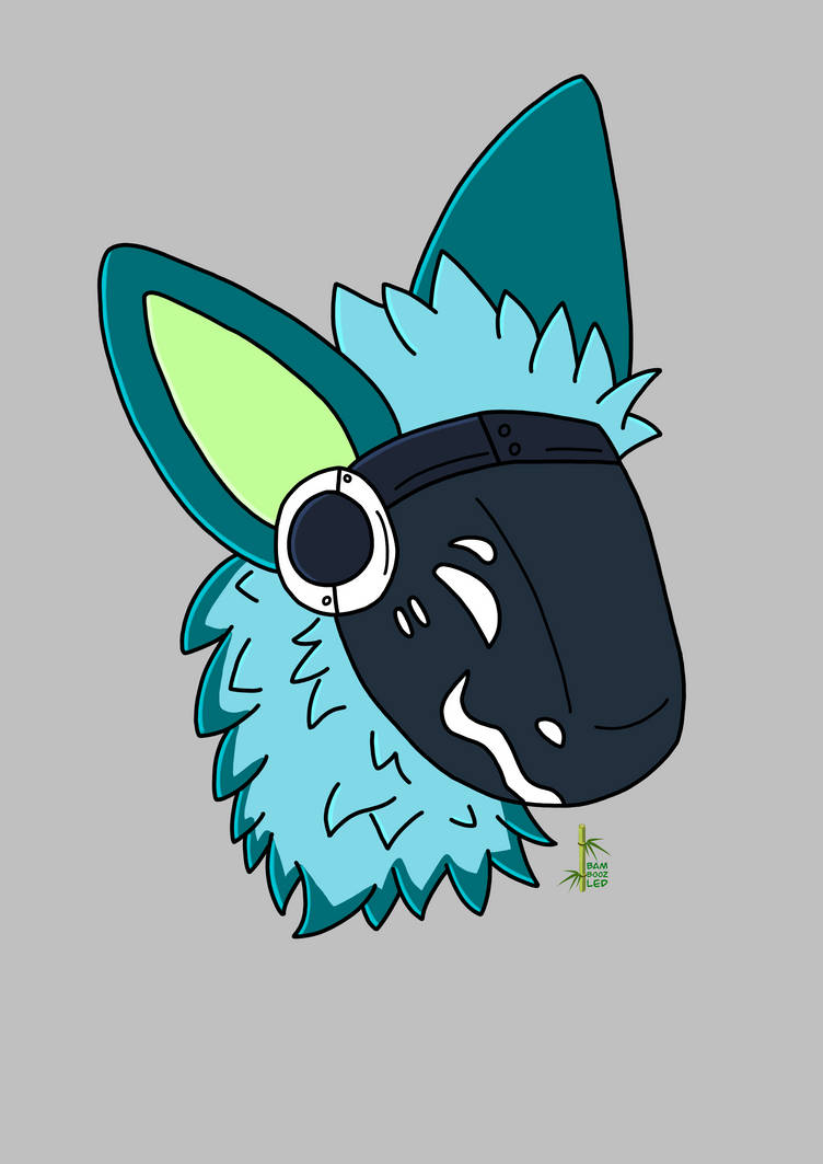Protogen headshot by Bamb00zled101 on DeviantArt