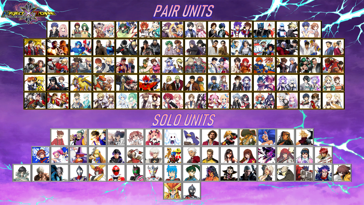 Project X Zone Texture Project X Zone 3 - Fan Roster (UPDATED 2.0) by ChristianElumbaring on ...