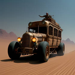 Desert Bus with Rider