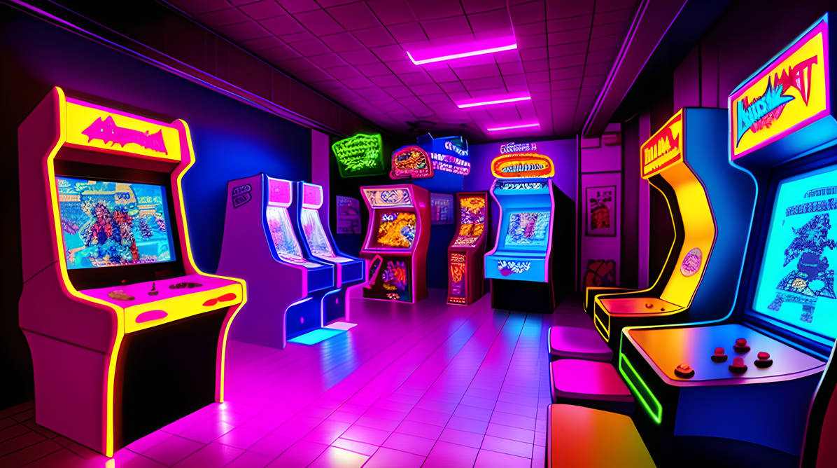 4K Neon Arcade by RefinedPermutations on DeviantArt
