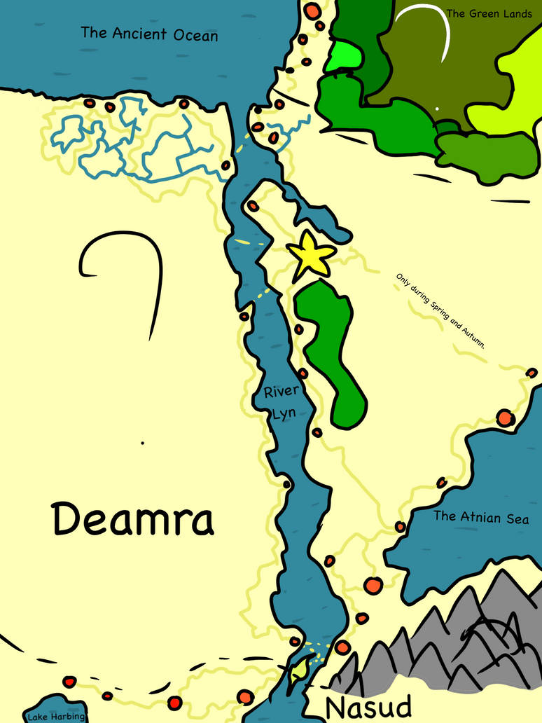 Dhamara Map Map of Deamra by GalaxyLuna01 on DeviantArt