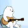 Ice Bear playing Guitar