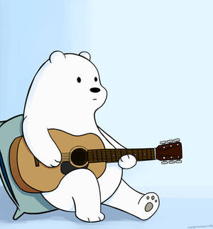Ice Bear playing Guitar