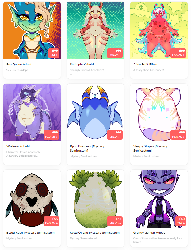 Ko-fi Adoptable Sale