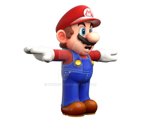 High Poly mario 3d MODEL+Rigg by kodiking on DeviantArt