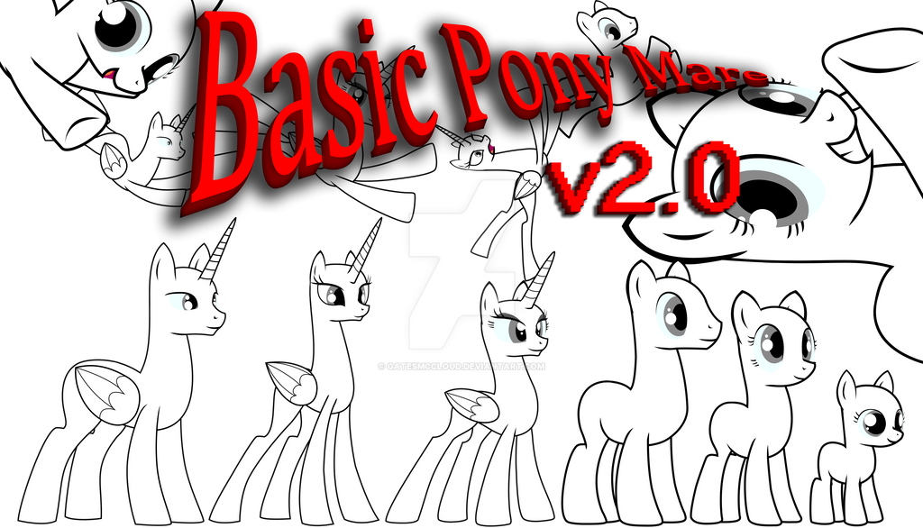 Basic Pony Mare v2.0 by GatesMcCloud on DeviantArt