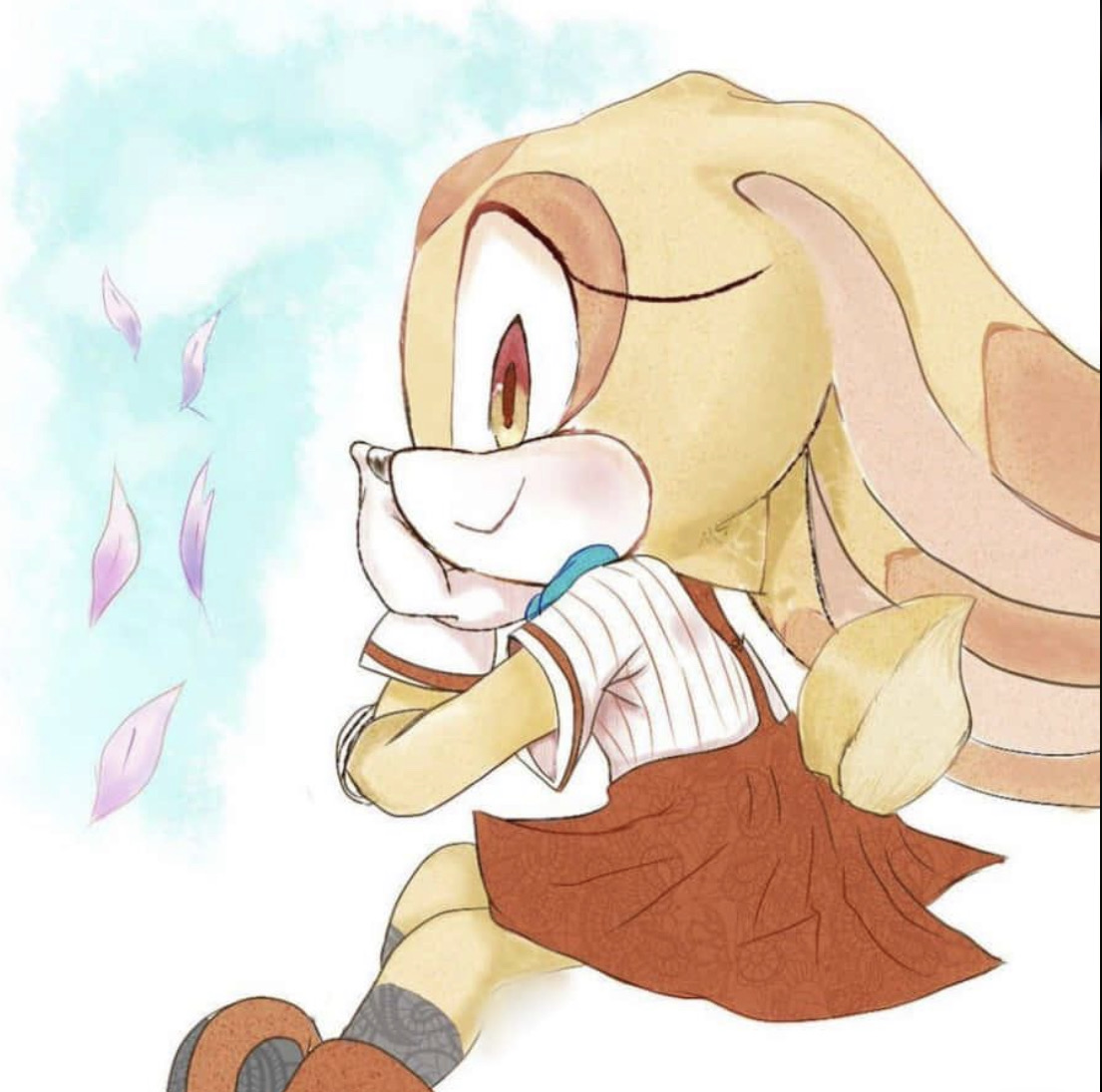 Cream The Rabbit Thinking Cream the rabbit Art~ (still on break) by AgniLaHorde on DeviantArt