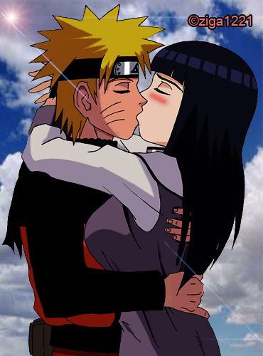 NaruHina Kissing