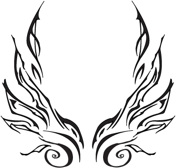 tattoo wings set