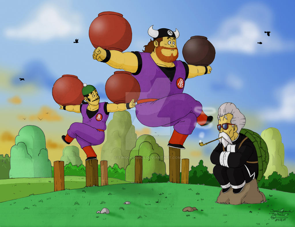 Master Roshi Training Routine Entrenamiento maestro Roshi. Training old school by tingocomics on ...