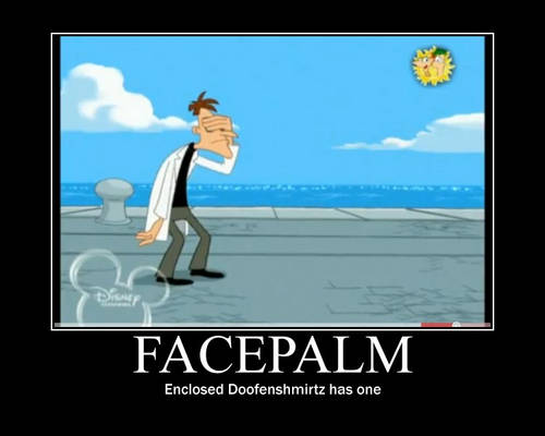 Doof Facepalm