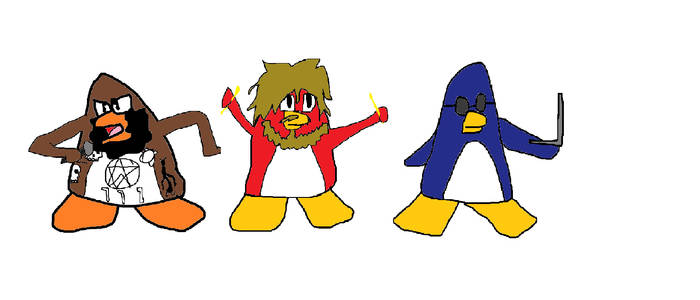 Death Grips as club penguin style