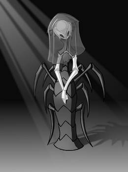 Hollow knight fanart. Lotta gothic stile