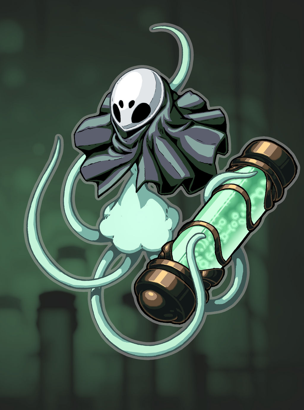 Monamon Mask Hollow knight fanart. Monomon the teacher by Eidel-Elias-Weise on ...