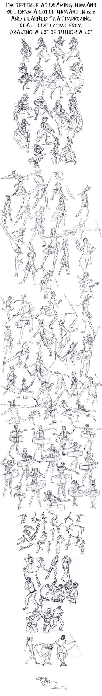 Human Gesture Practice/Studies 2012